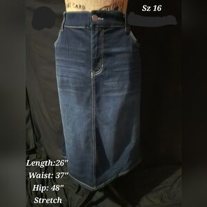 Cato's Denim Midi Skirt